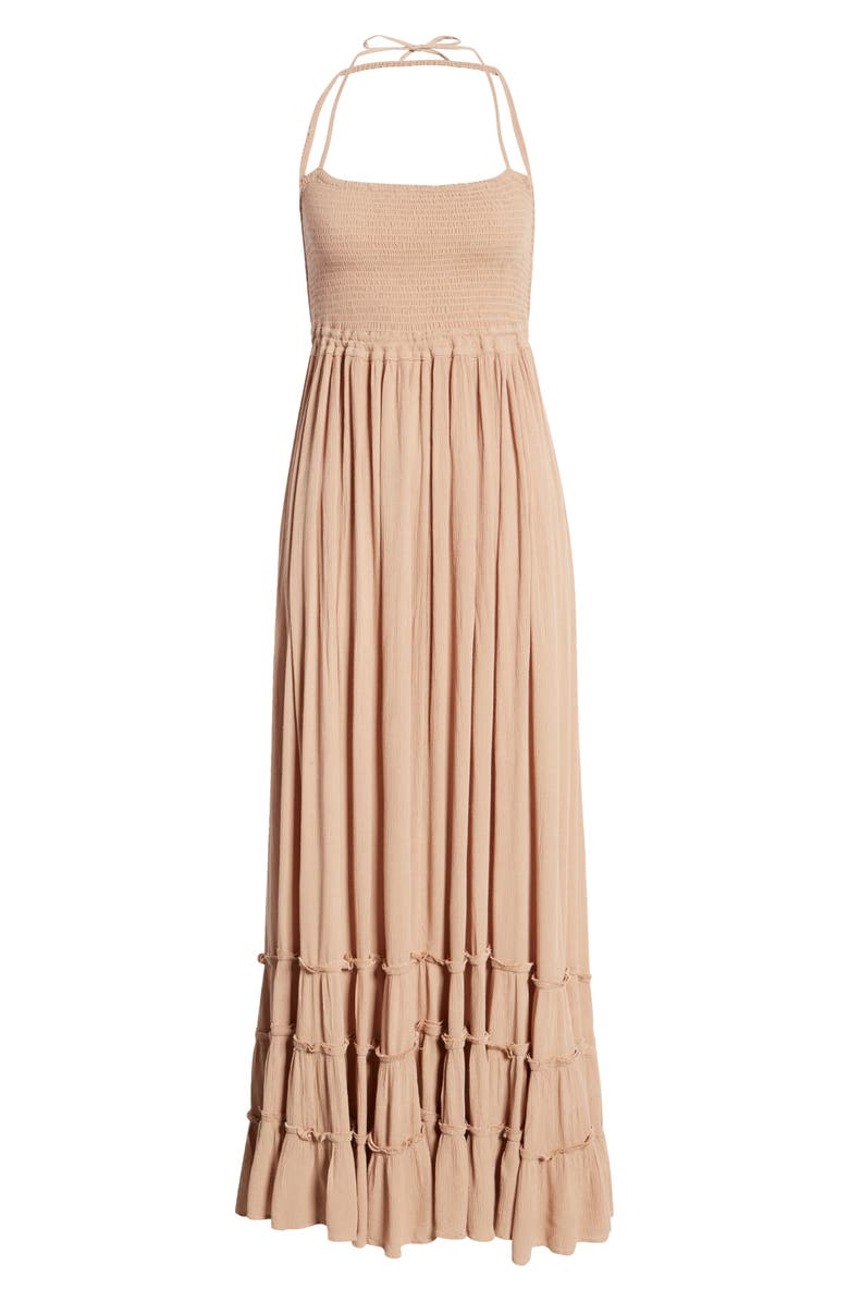 Free People Endless Summer by Free People Extratropical Smocked Maxi Dress, Alternate, color, 