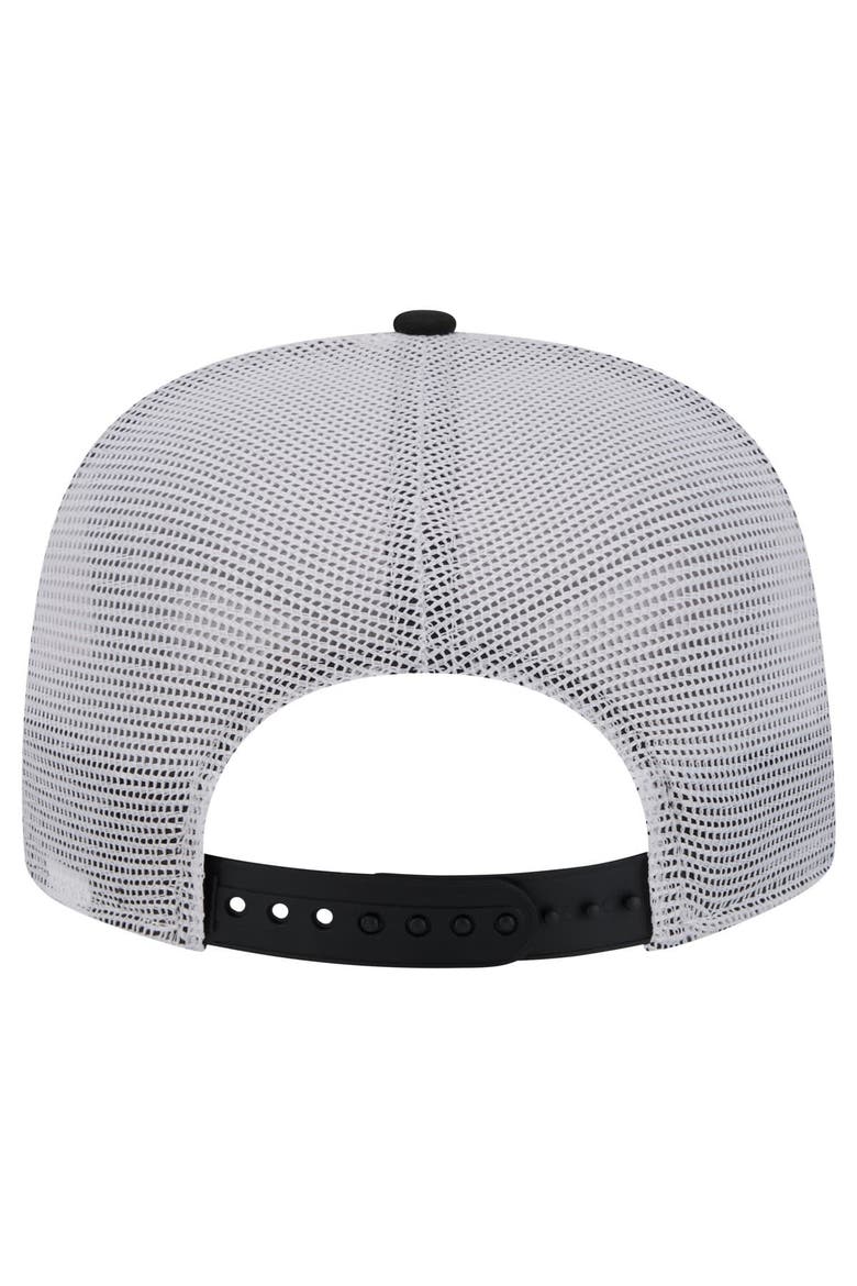Men's New Era  Black Las Vegas Raiders Court Sport 9FIFTY Snapback Hat, Alternate, color, Black