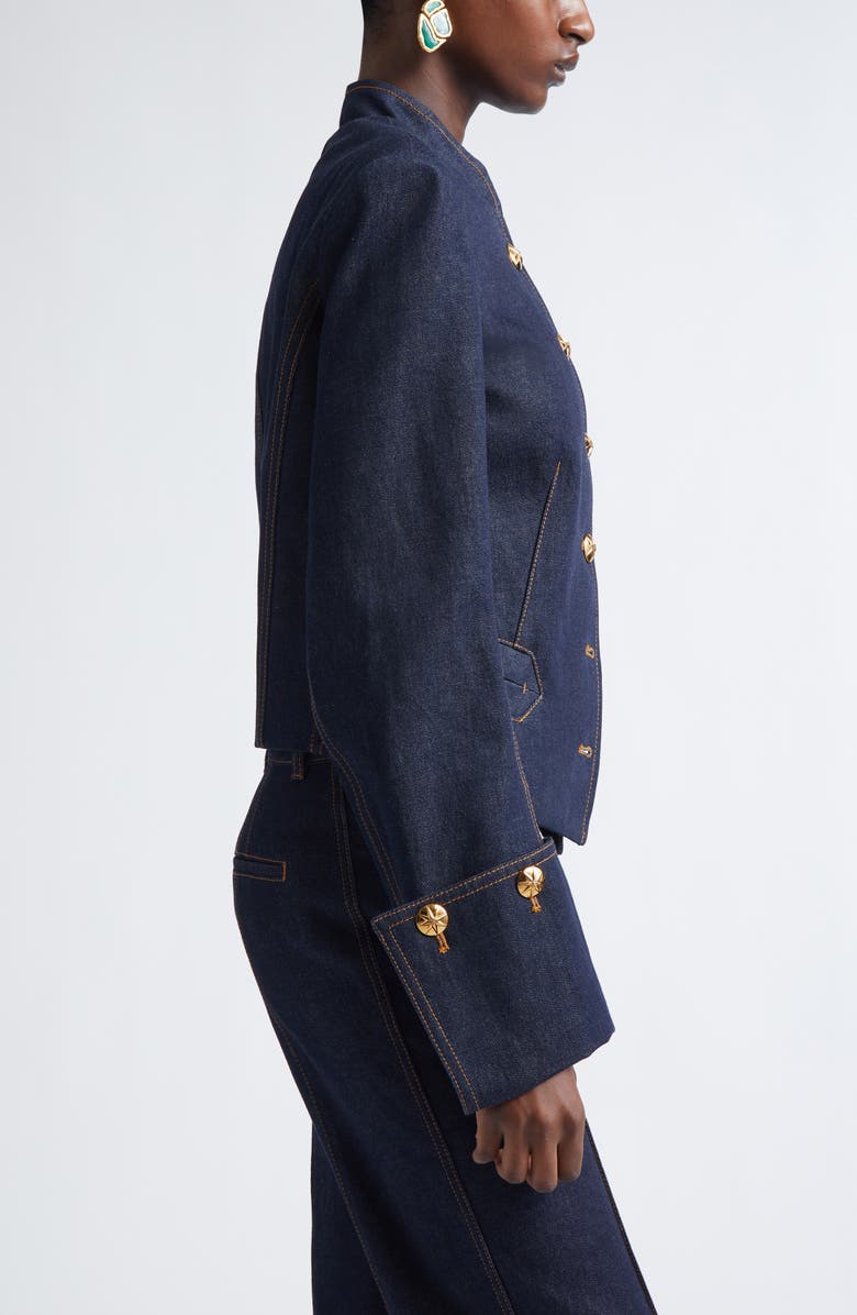 Zimmermann Rebellion Denim Pirate Jacket, Alternate, color, Night Sky