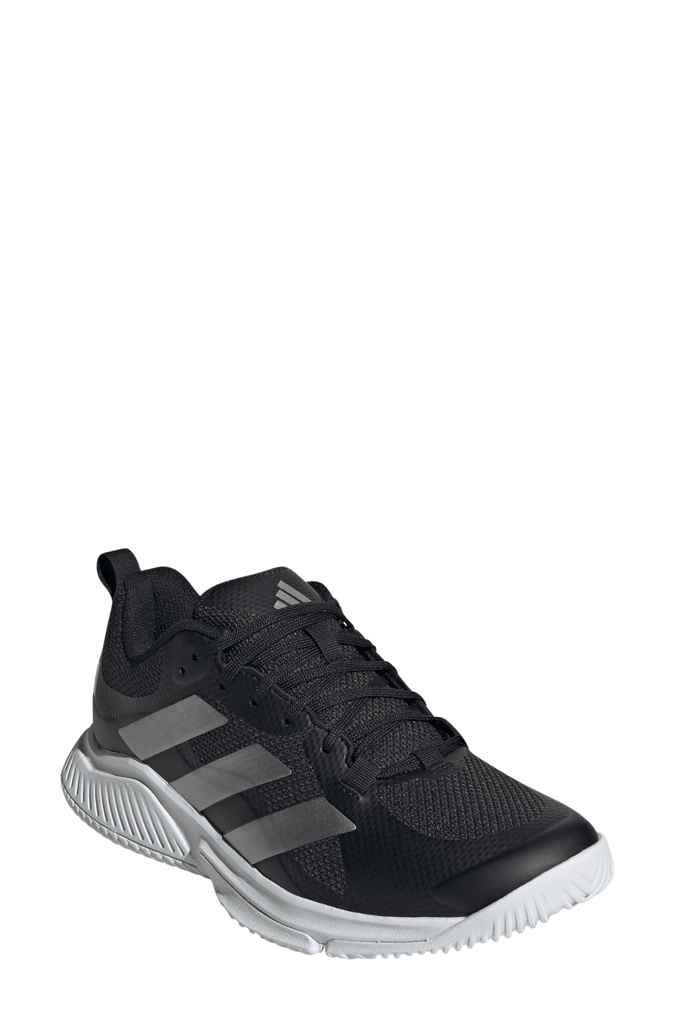 Court Team 2.0 Training Shoe, Main, color, BLACK/ SILVER METALLIC/ WHITE