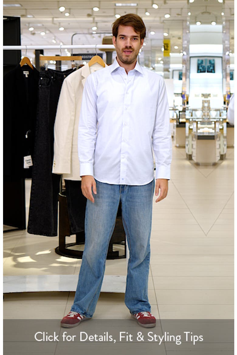 Slim Fit Microdobby Dress Shirt video