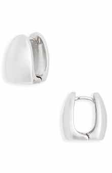 NORDSTROM RACK Demi-Fine Dome Huggie-Hoop Earrings