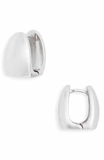 NORDSTROM RACK Demi-Fine Dome Huggie-Hoop Earrings