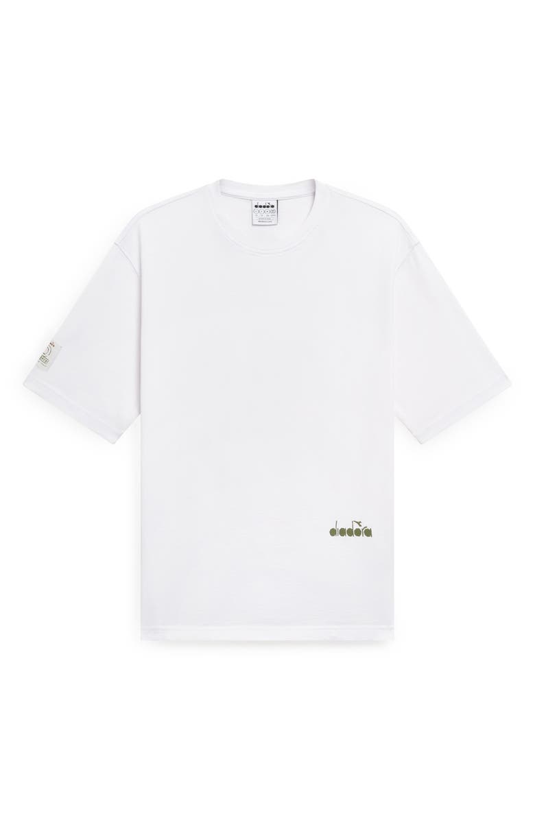 Diadora Legacy II Embroidered Cotton Graphic T-Shirt, Alternate, color, Optical White