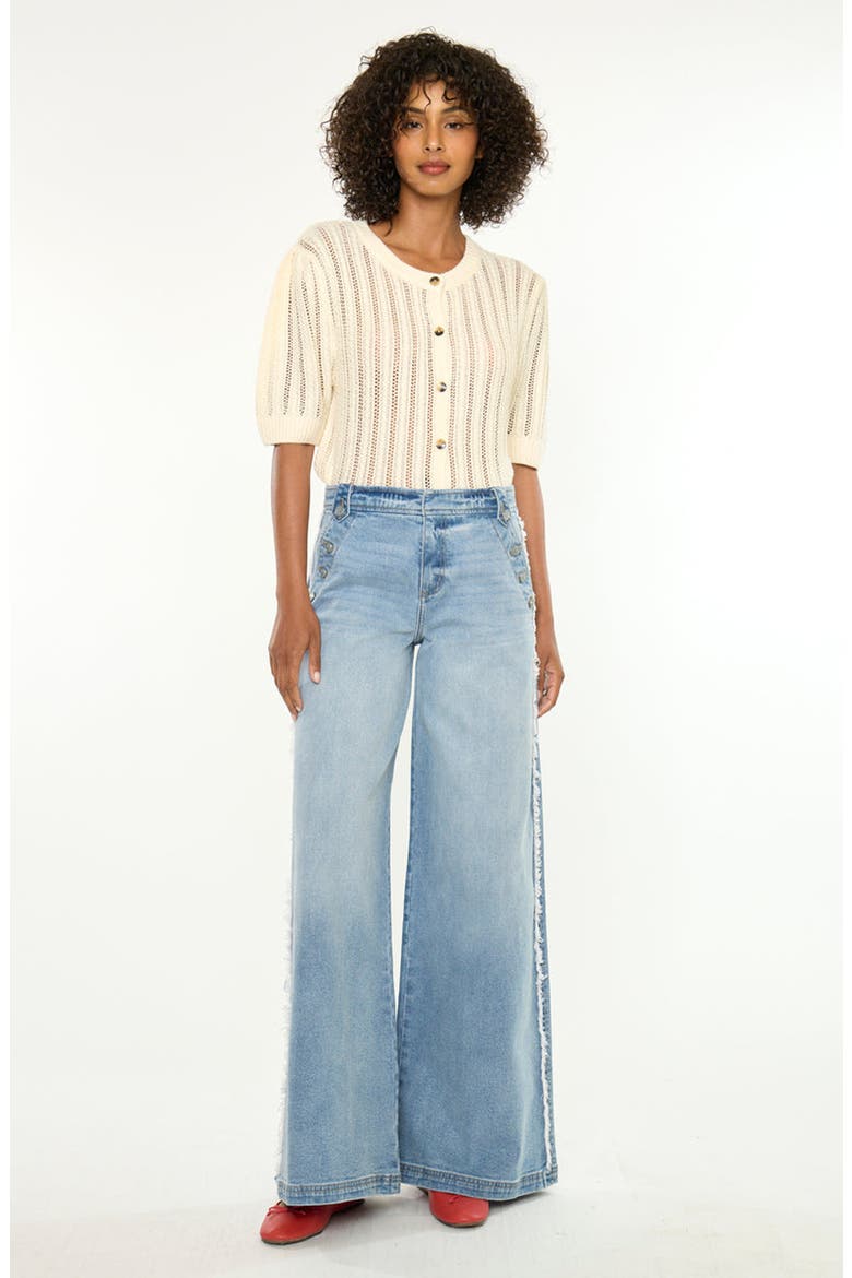 Kennedy High Rise Super Wide Jeans, Alternate, color, Light Wash