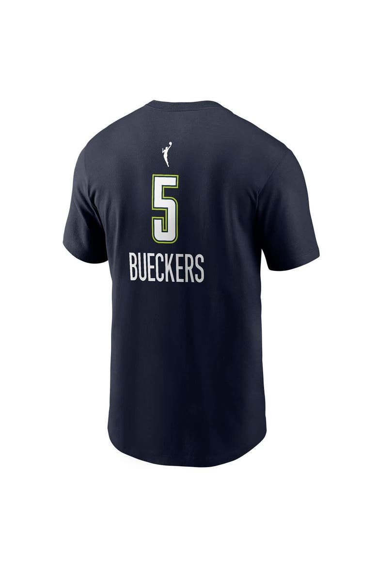 Men's Nike Paige Bueckers Navy Dallas Wings 2025 WNBA Draft Explorer Edition Name & Number T-Shirt, Alternate, color, Navy