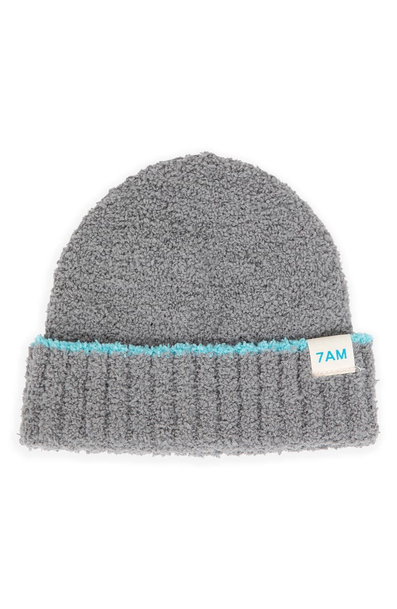 7 A.M. Enfant Kids' Fuzzy Beanie, Main, color, Gris