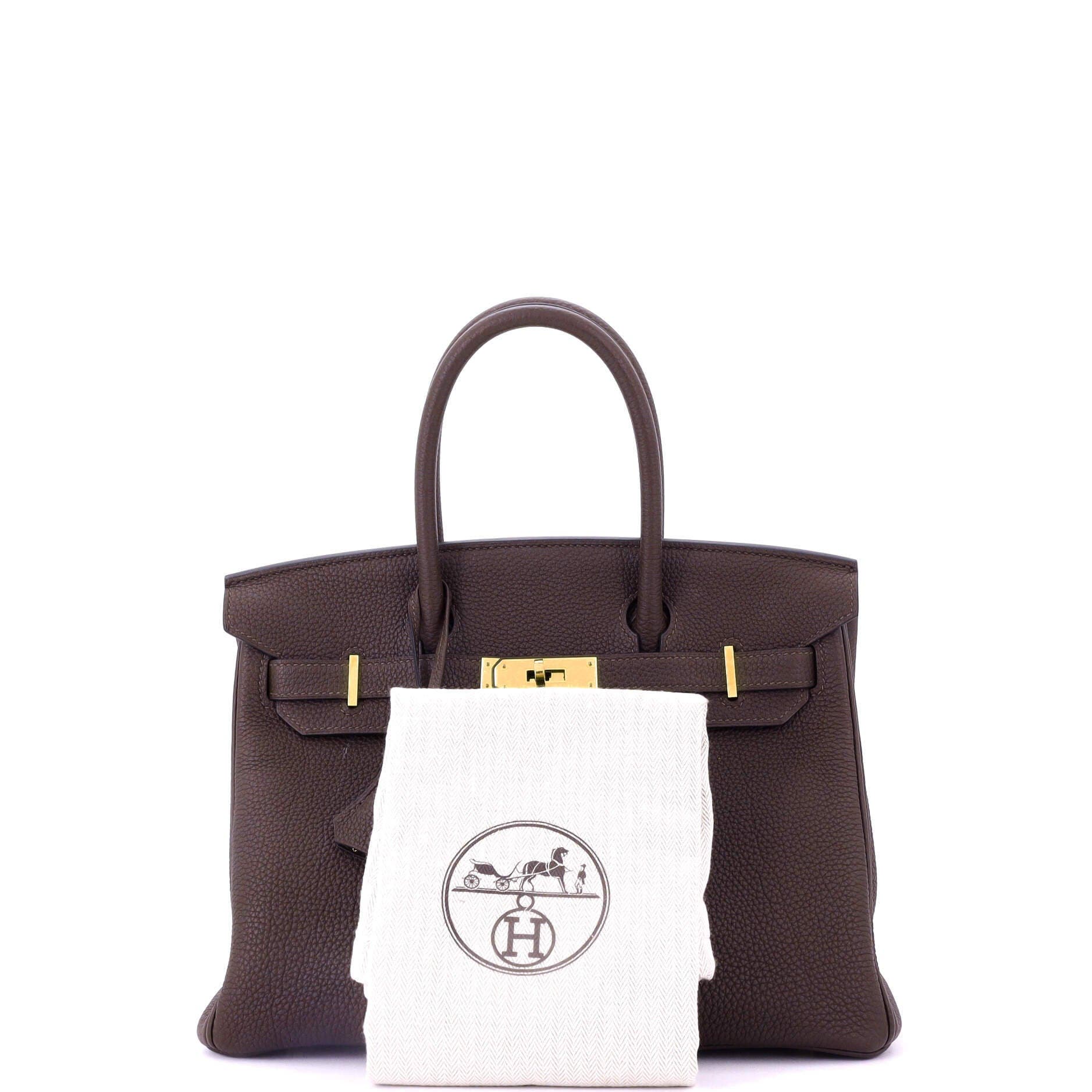 Pre-Owned Hermes Birkin Handbag Brown Togo with Gold Hardware 30, Alternate, color, 