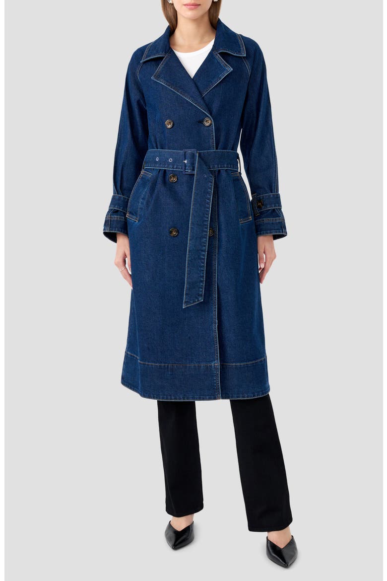 Belted Denim Trench Coat (Women) | Nordstromrack
