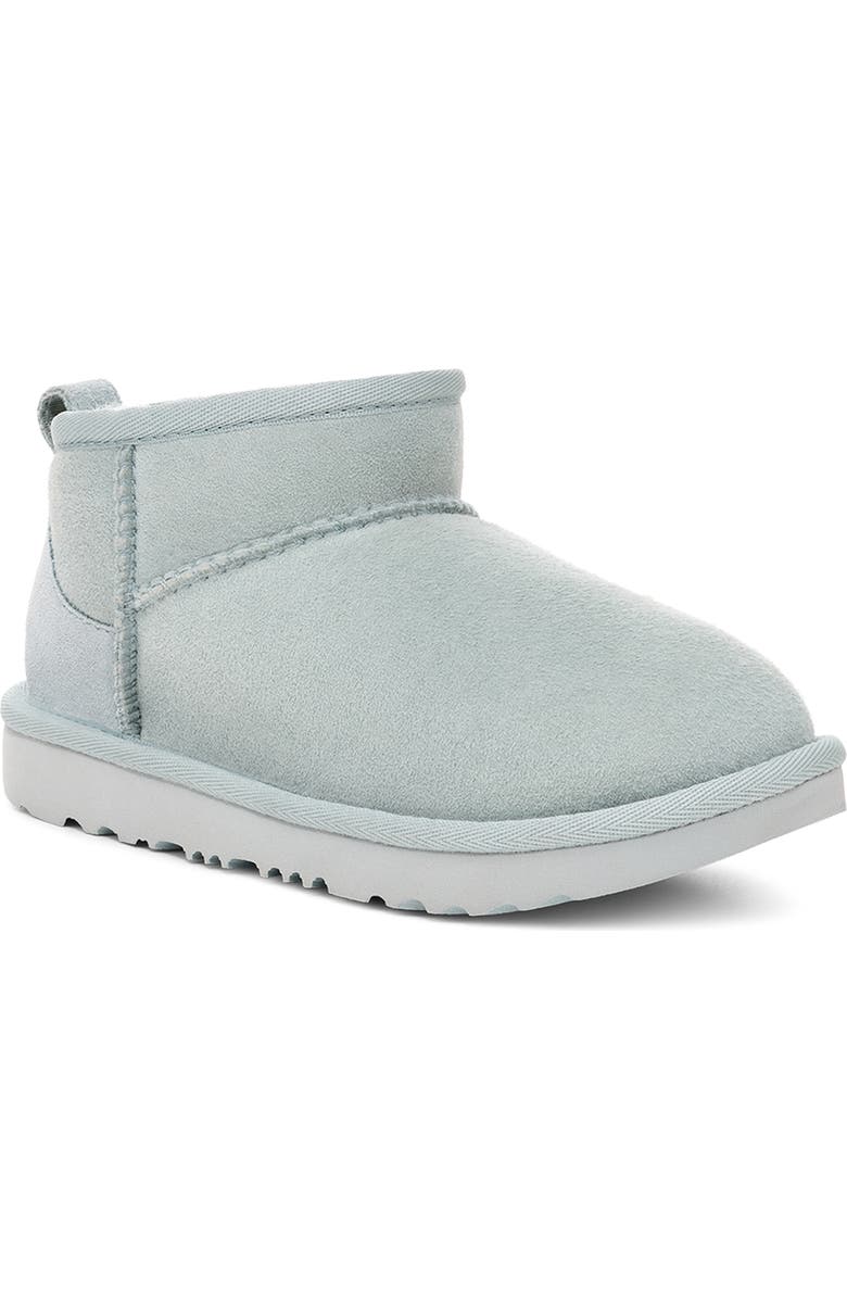 UGG<sup>®</sup> Kids' Classic Ultra Water Resistant Genuine Shearling Mini Boot, Main, color, Sea Foam