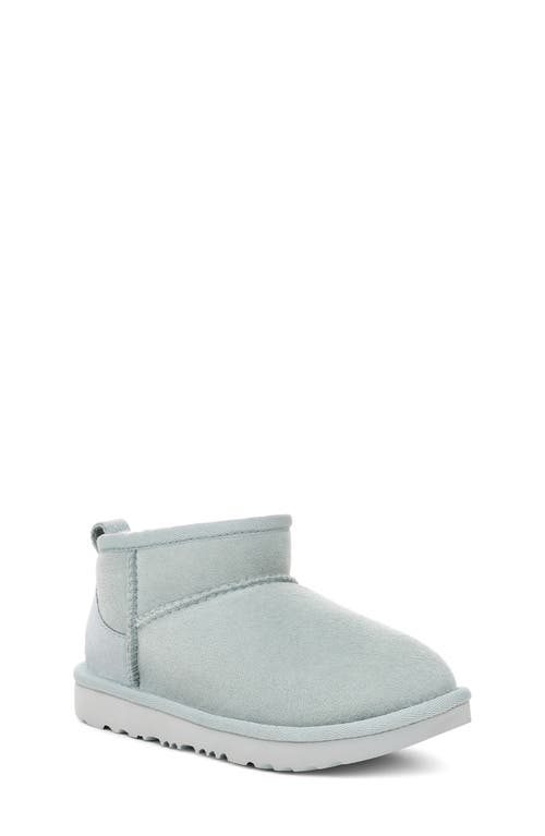 Ugg(r) Kids' Classic Ultra Water Resistant Genuine Shearling Mini Boot In Sea Foam