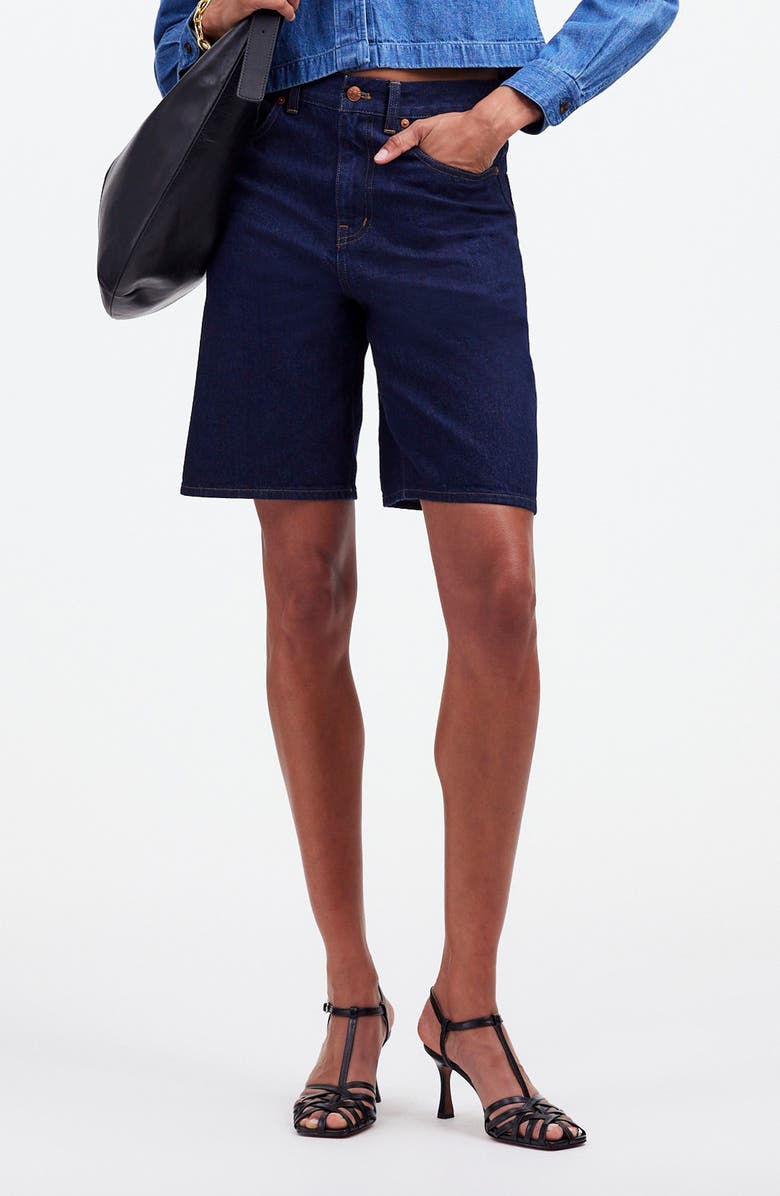Madewell 1997 Denim Bermuda Shorts, Main, color, 