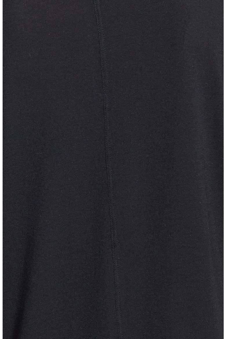 Short Sleeve Modal & Linen Tee, Alternate, color, BLACK