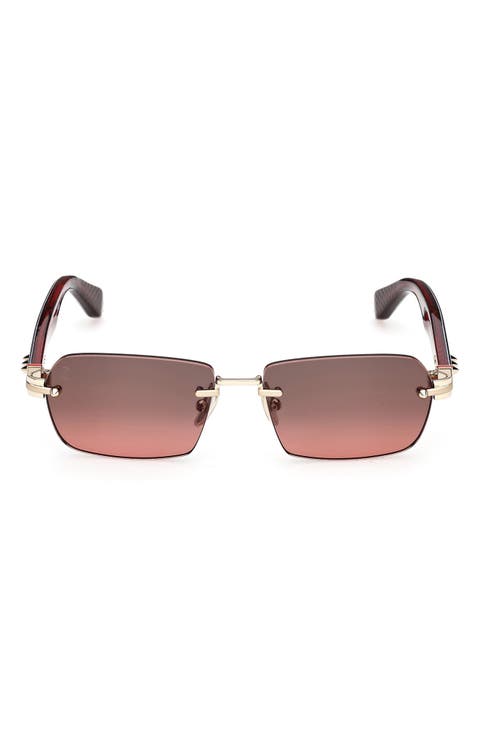 56mm Rectangular Sunglasses