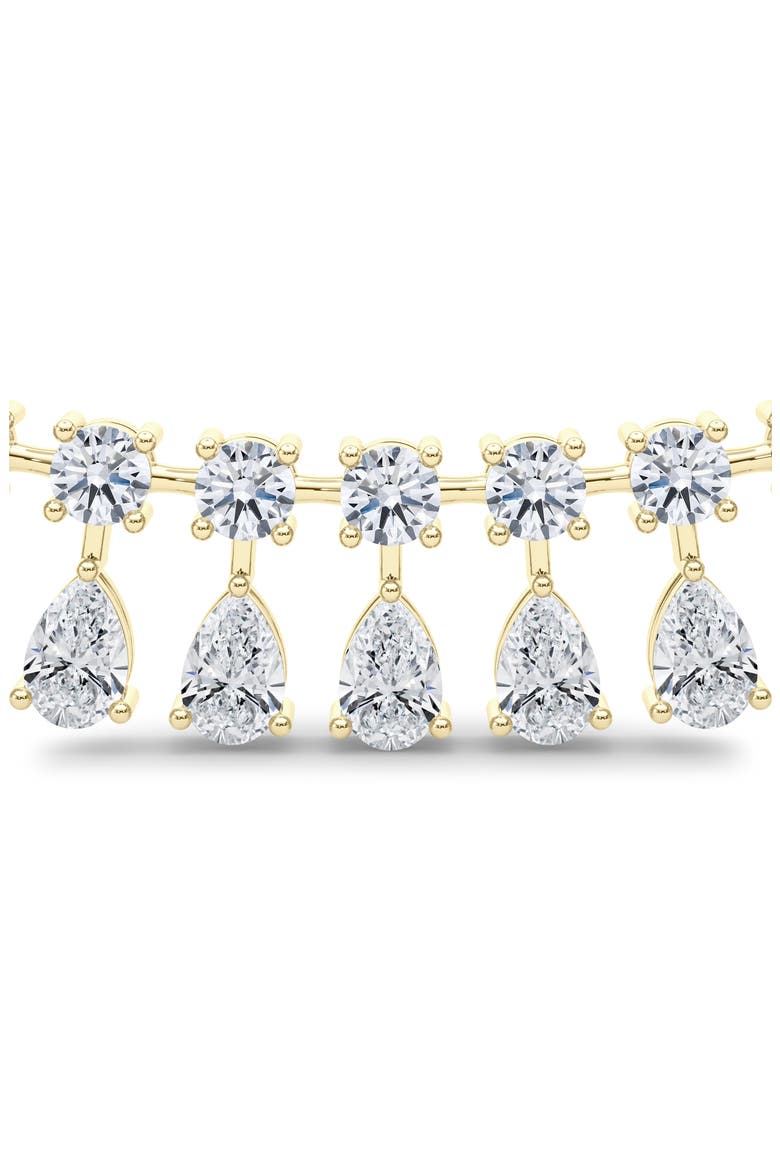 Lab Created Diamond Frontal Necklace, Alternate, color, 18K YELLOW GOLD