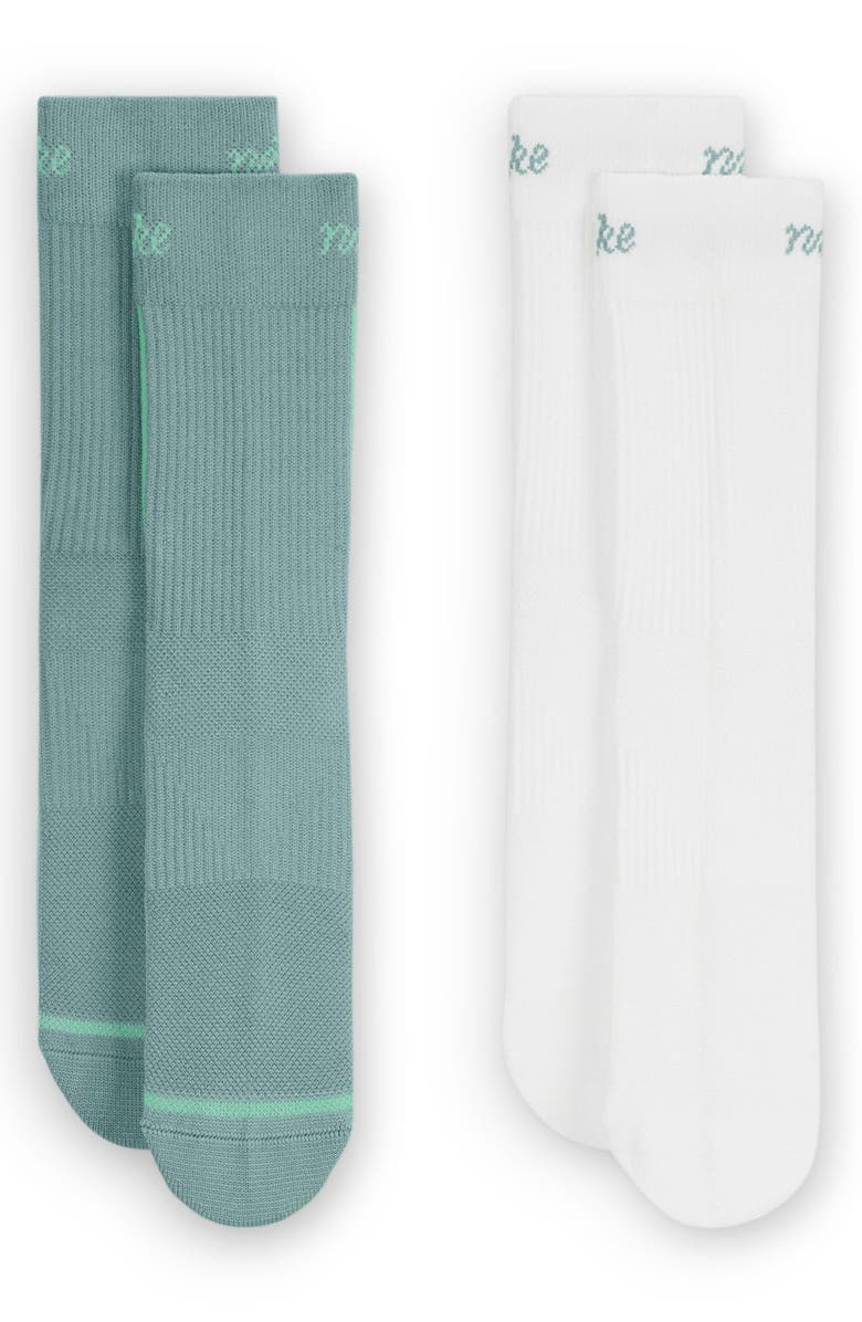 Nike Dri-FIT Everyday Plus 3-Pack Crew Socks, Main, color, White Multi