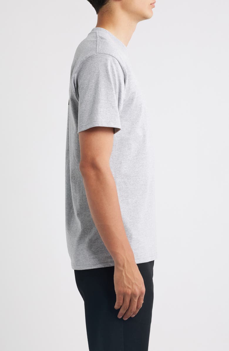 Brixton Linwood Logo Graphic T-Shirt, Alternate, color, Heather Grey/ Black/ White