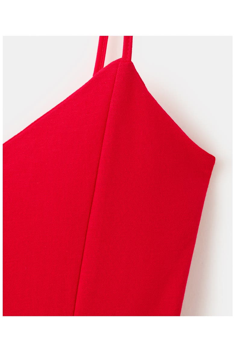 Dot Sleeveless Maxi Dress, Alternate, color, RED