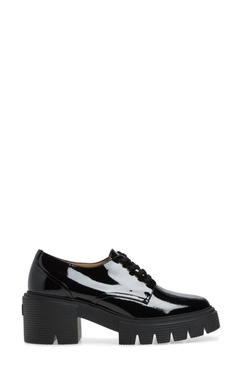 Stuart Weitzman Soho Platform Derby In Black Patent