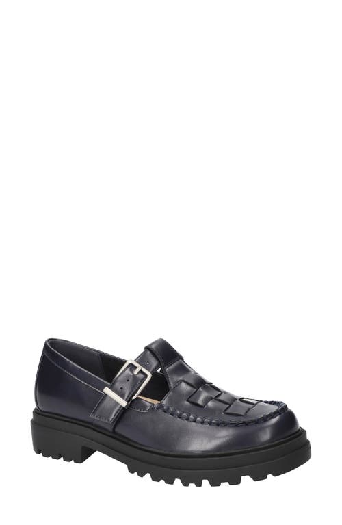 Bella Vita Makell Lug Sole Loafer In Blue