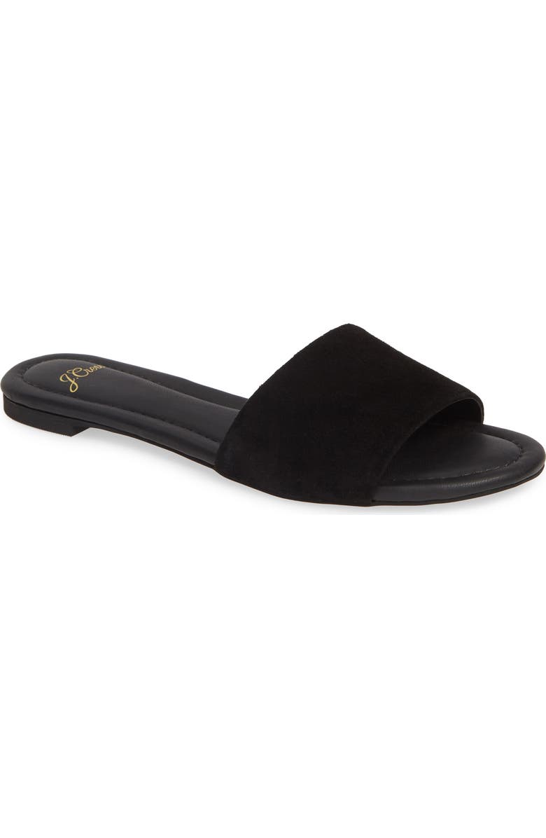 J.Crew Cora Suede Slide Sandal, Main, color,