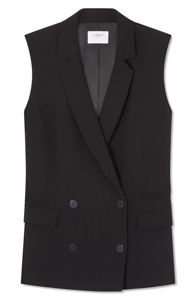 LK Bennett Eva Double Breasted Vest, Alternate, color, 