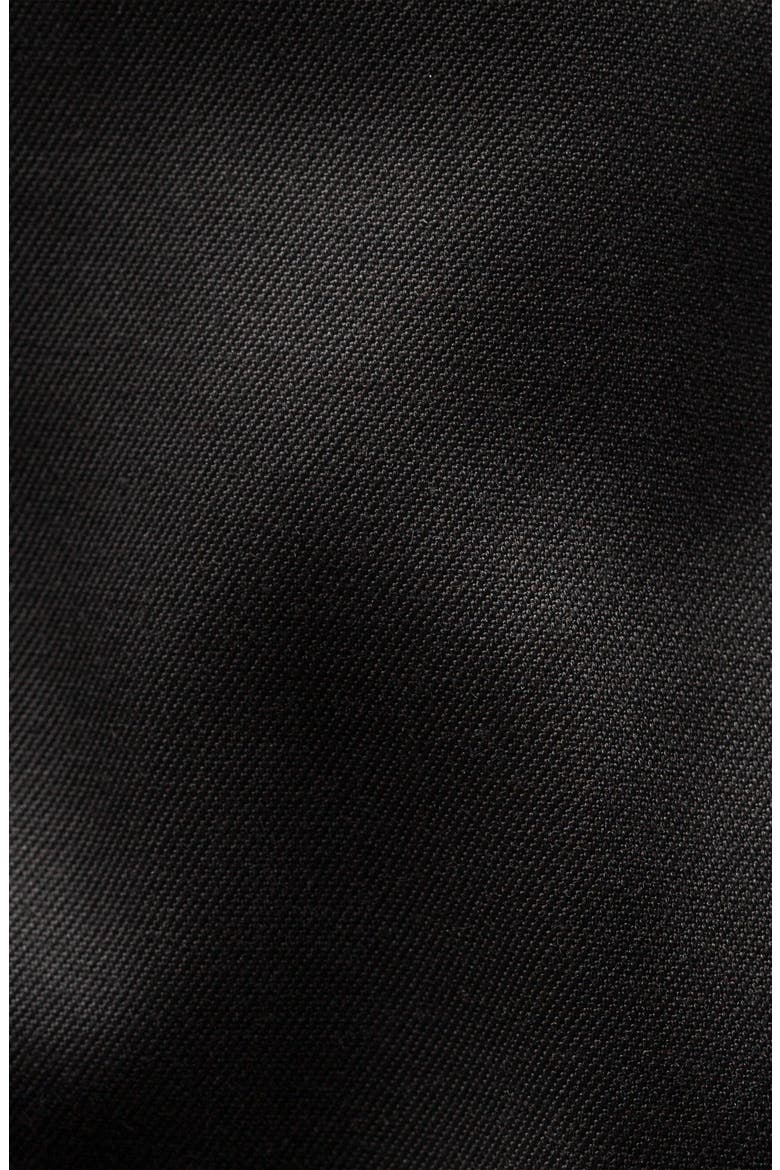 Slim Fit Cotton Twill Dress Shirt, Alternate, color, BLACK