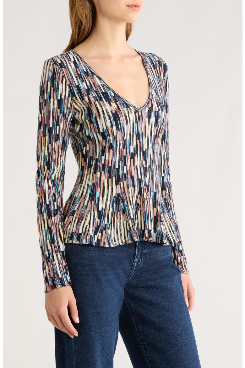 Rosalia Space Dye Cotton Knit Top, Alternate, color, OASIS
