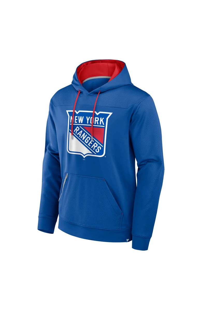 FANATICS Men's Fanatics  Blue New York Rangers Defender Pullover Hoodie, Alternate, color, 