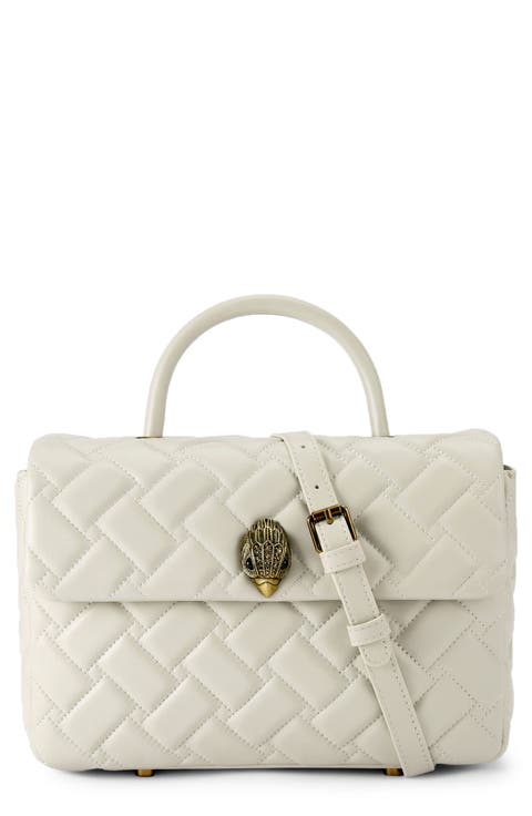 Kensington Quilted Leather Top Handle Bag