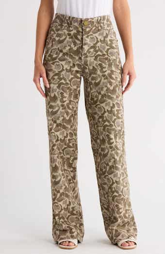 Democracy Dart Print Wide Leg Pants