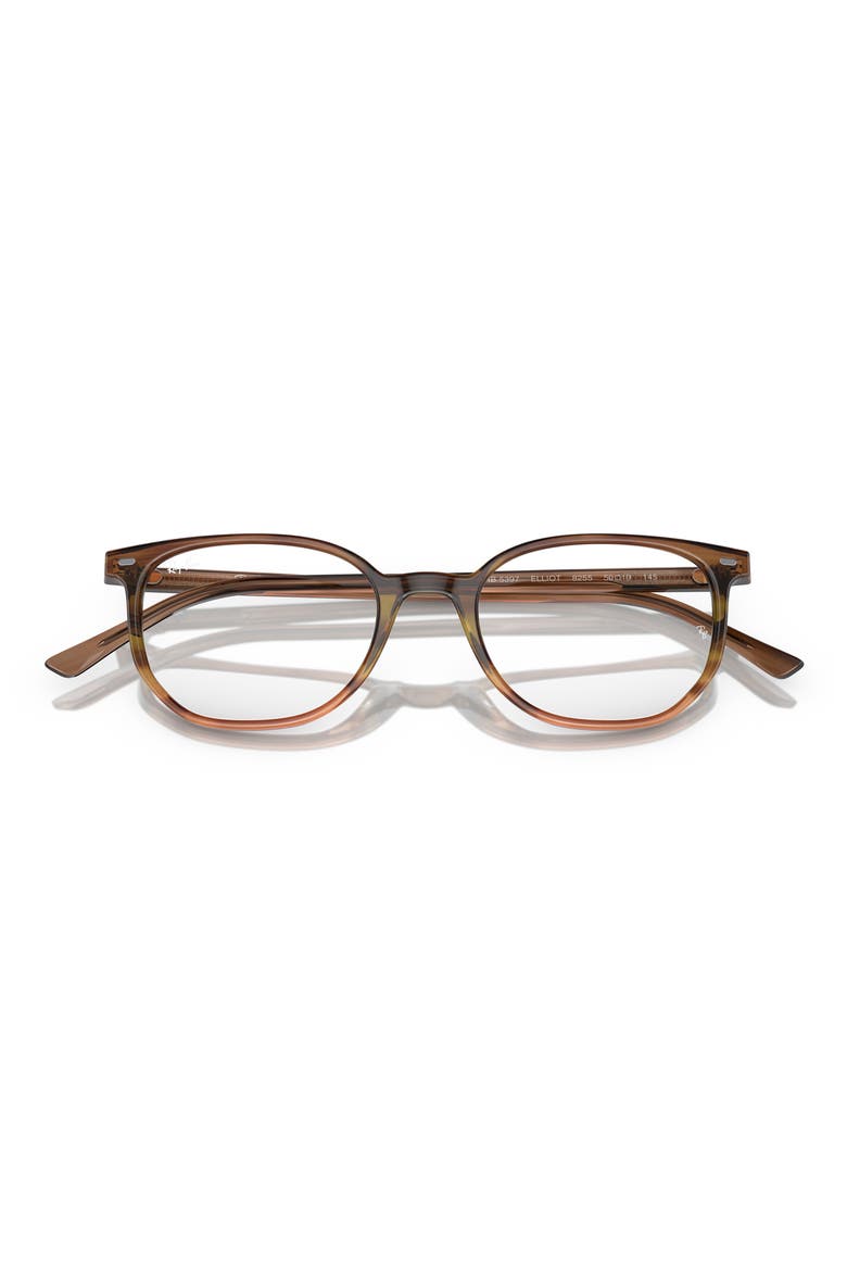Elliot 48mm Irregular Optical Glasses, Alternate, color, BROWN GRADIENT