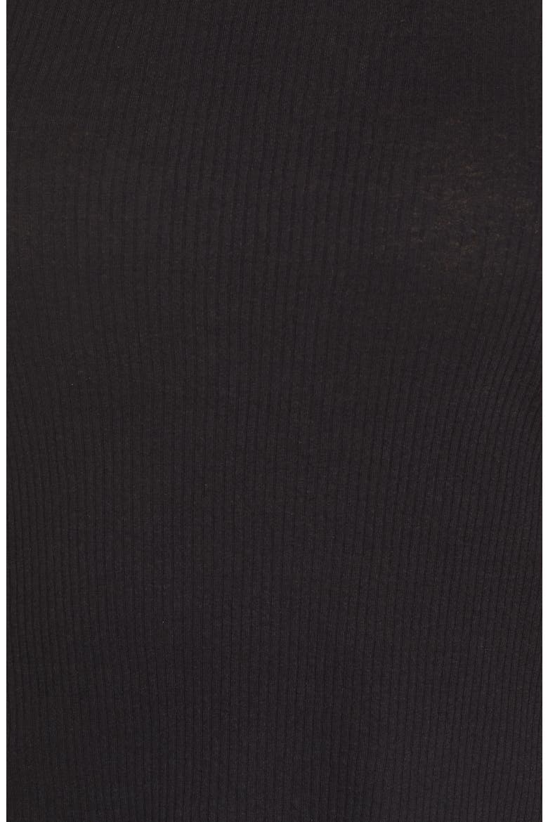 Mock Neck Slouch Tee, Alternate, color, BLACK