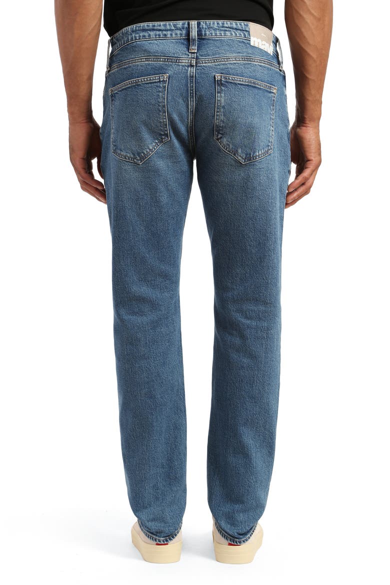 Marcus Slim Straight Leg Jeans, Alternate, color, DARK BRUSHED RECYCLED BLUE