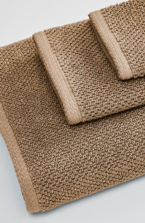 Woven & Weft Popcorn Texture 6-piece Towel Set In Mocha