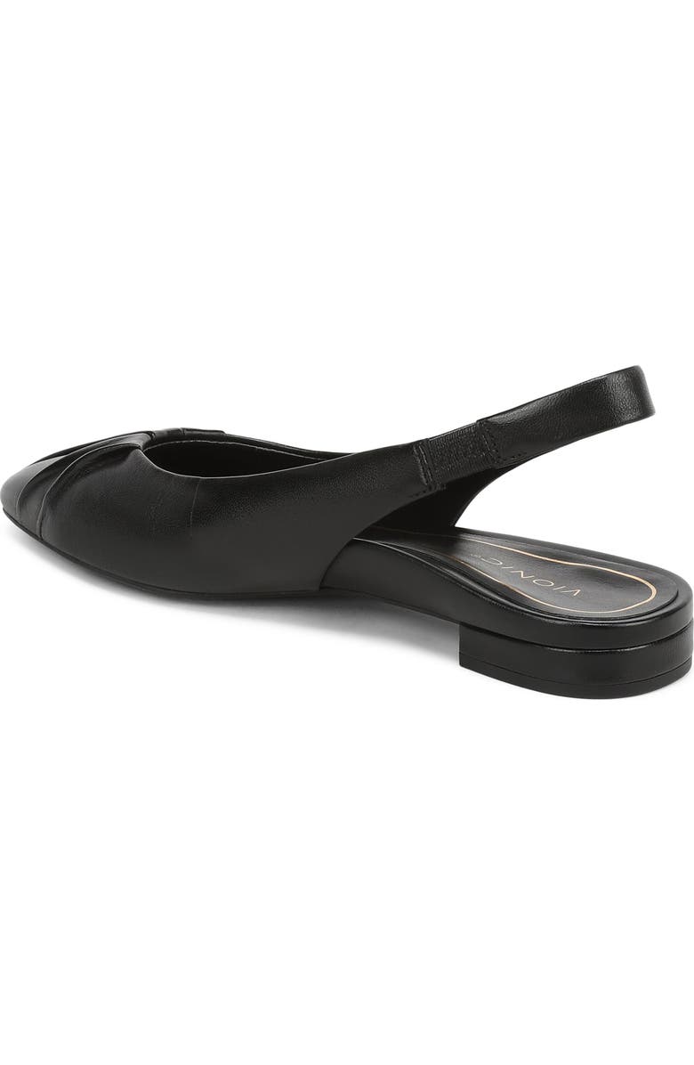 Vionic Gabriella Slingback Flat, Alternate, color, Blackleather