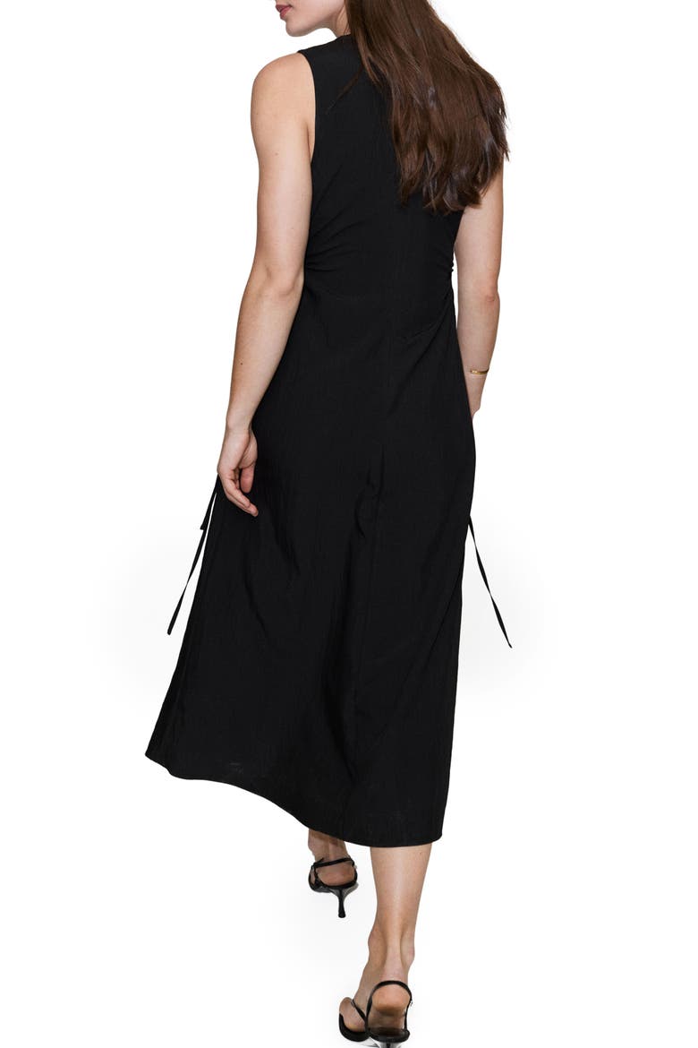 Side Cutout Sleeveless Dress, Alternate, color, BLACK