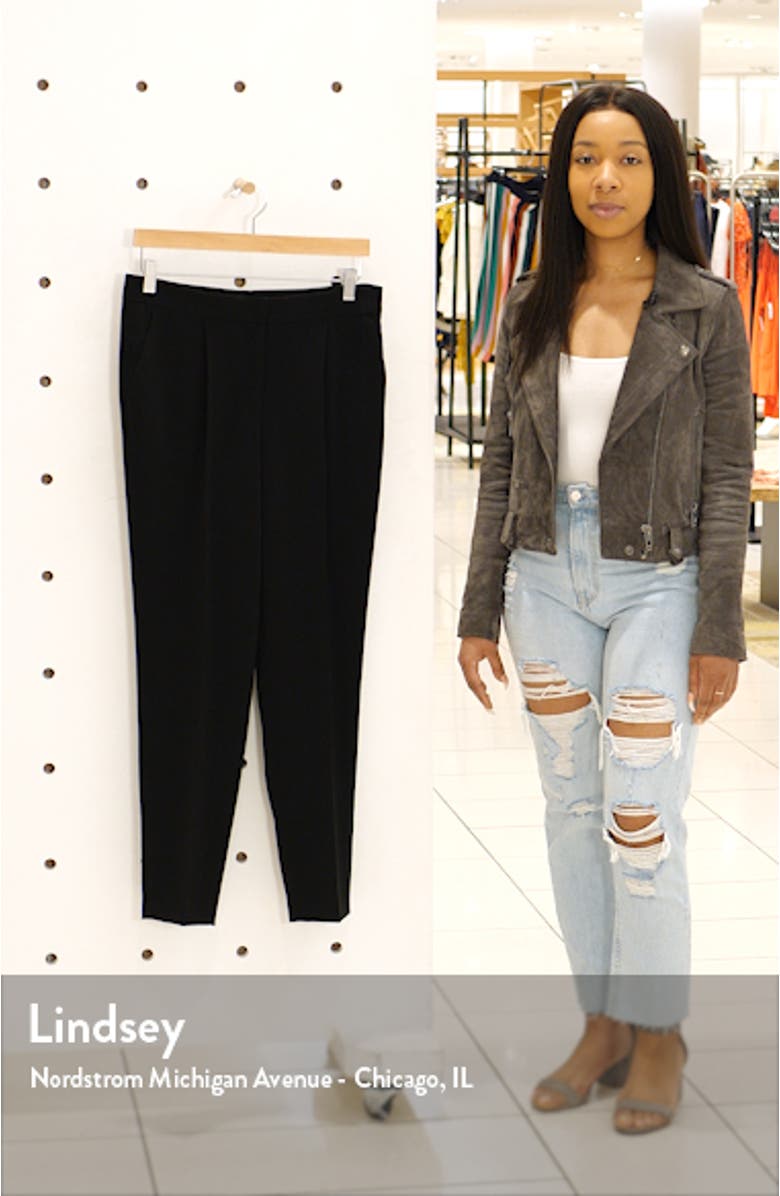 Maiko Pleated Crepe Ankle Pants, sales video thumbnail