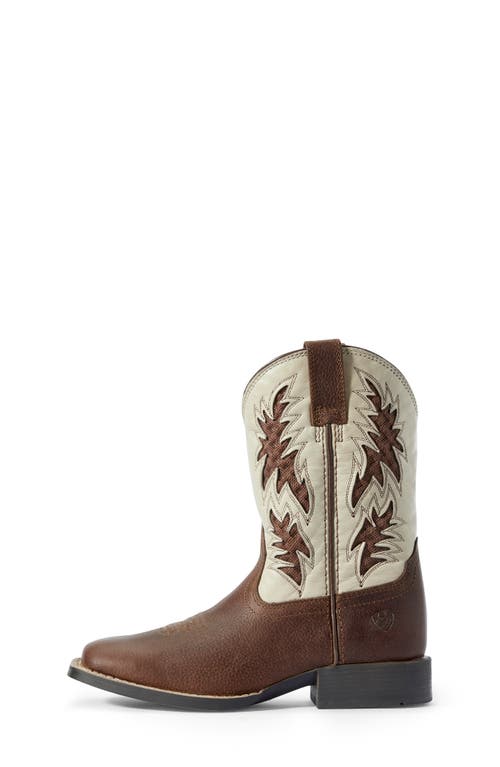 Ariat Kids' Hybrid Venttek Western Boot In Brown