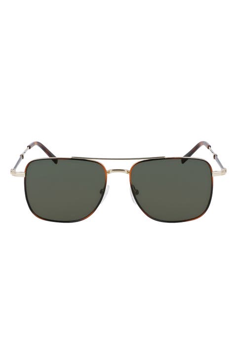 56mm Rectangle Sunglasses