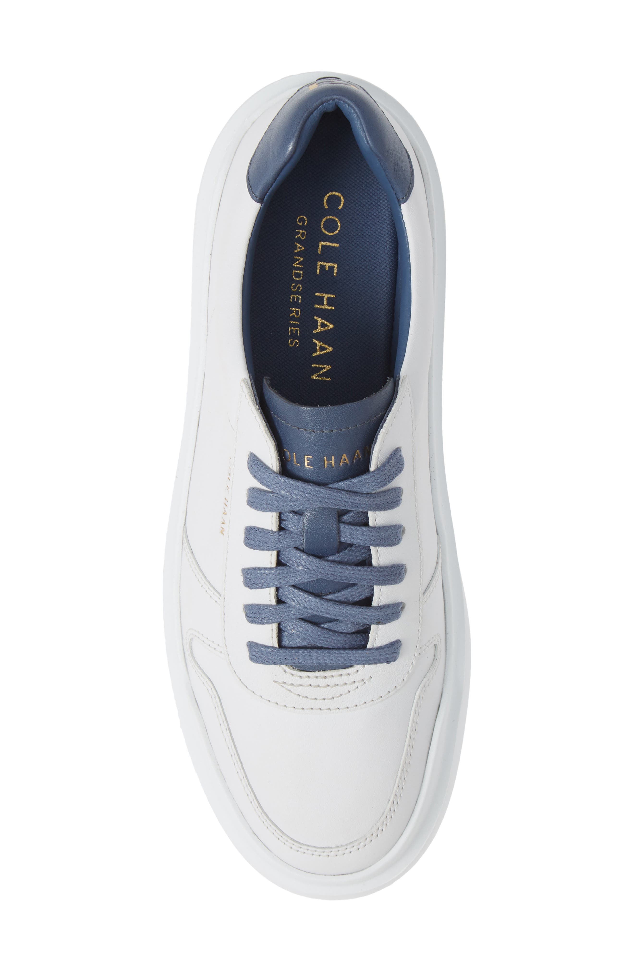 GrandPro Rally Sneaker, Alternate, color, OPTIC WHITE/ BLUE LEATHER