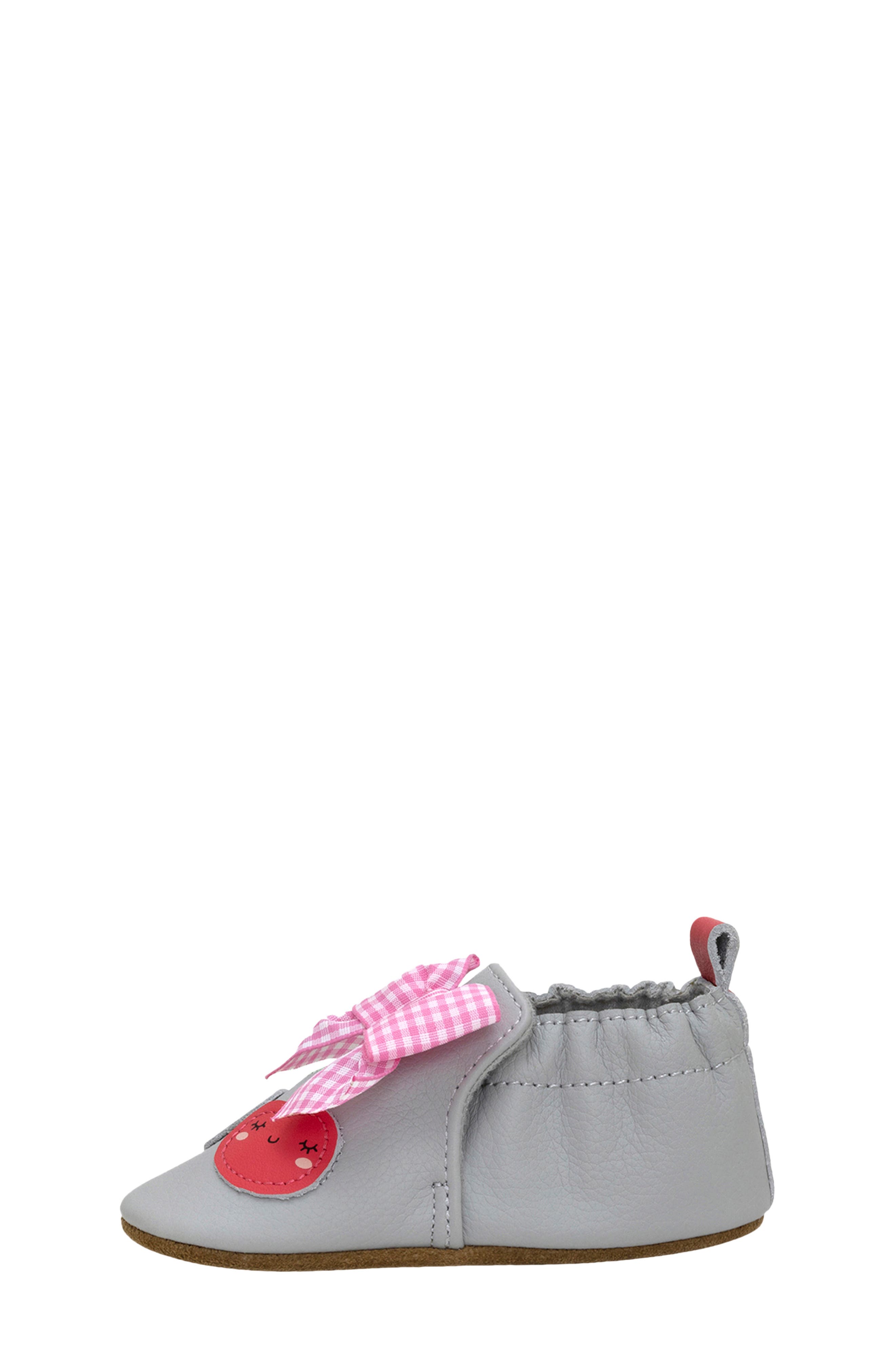 Robeez<sup>®</sup> Cherry Cute Crib Shoe, Alternate, color, Grey