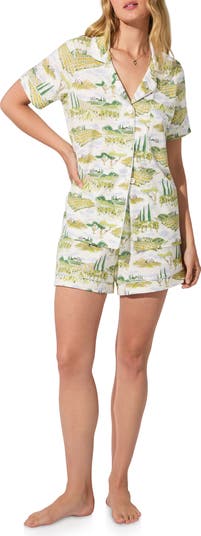 Print Jersey Short Pajamas