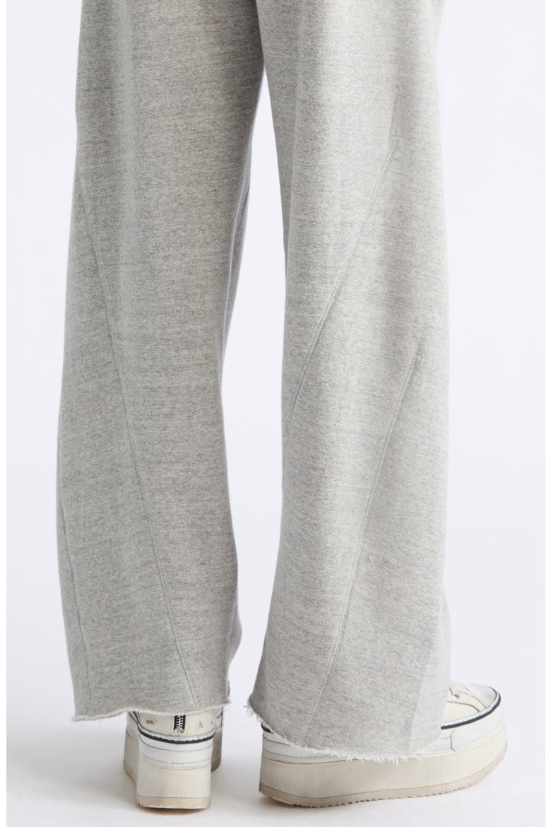 Relaxed Darted Sweatpants, Alternate, color, HEATHER GREY WITH OATMEAL