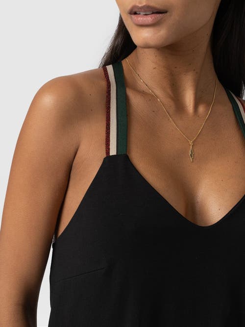Saint And Sofia Saint + Sofia Sunset Dress Black In Black