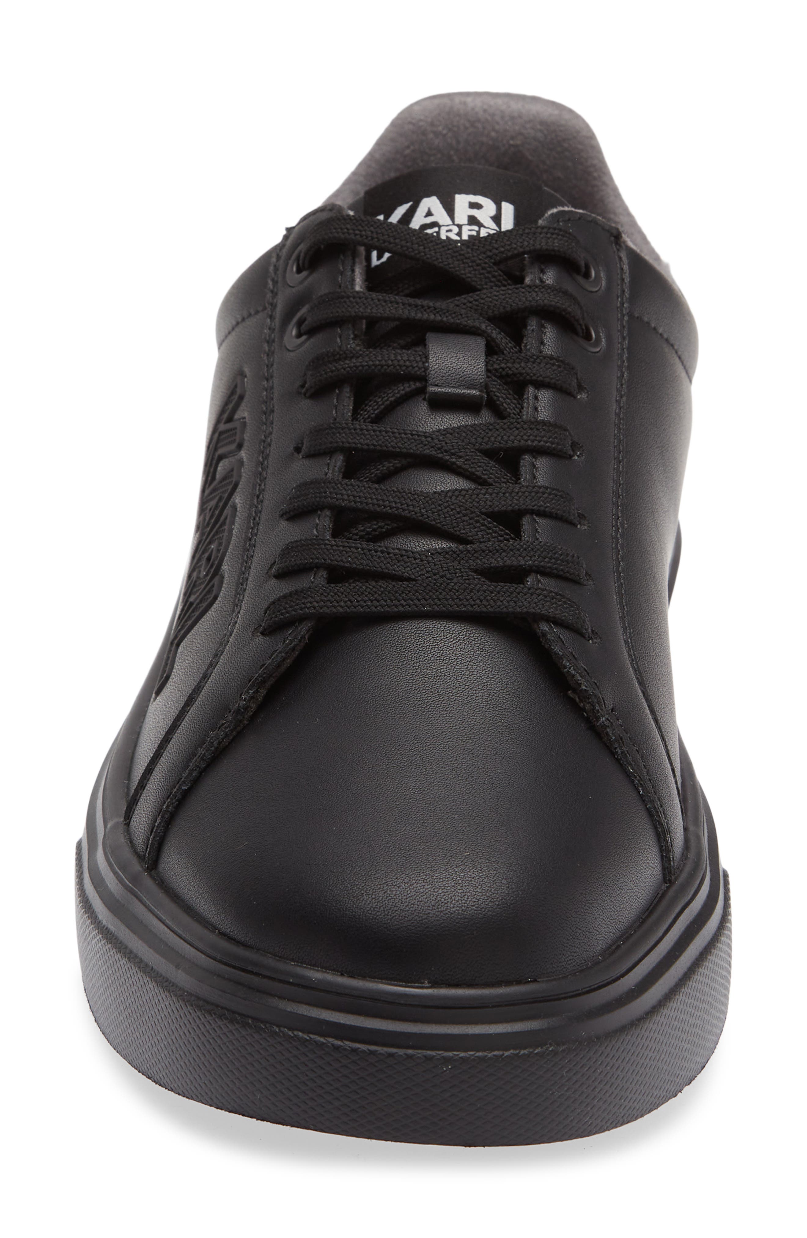 KARL LAGERFELD PARIS Side Karl Low Top Sneaker, Alternate, color, Black