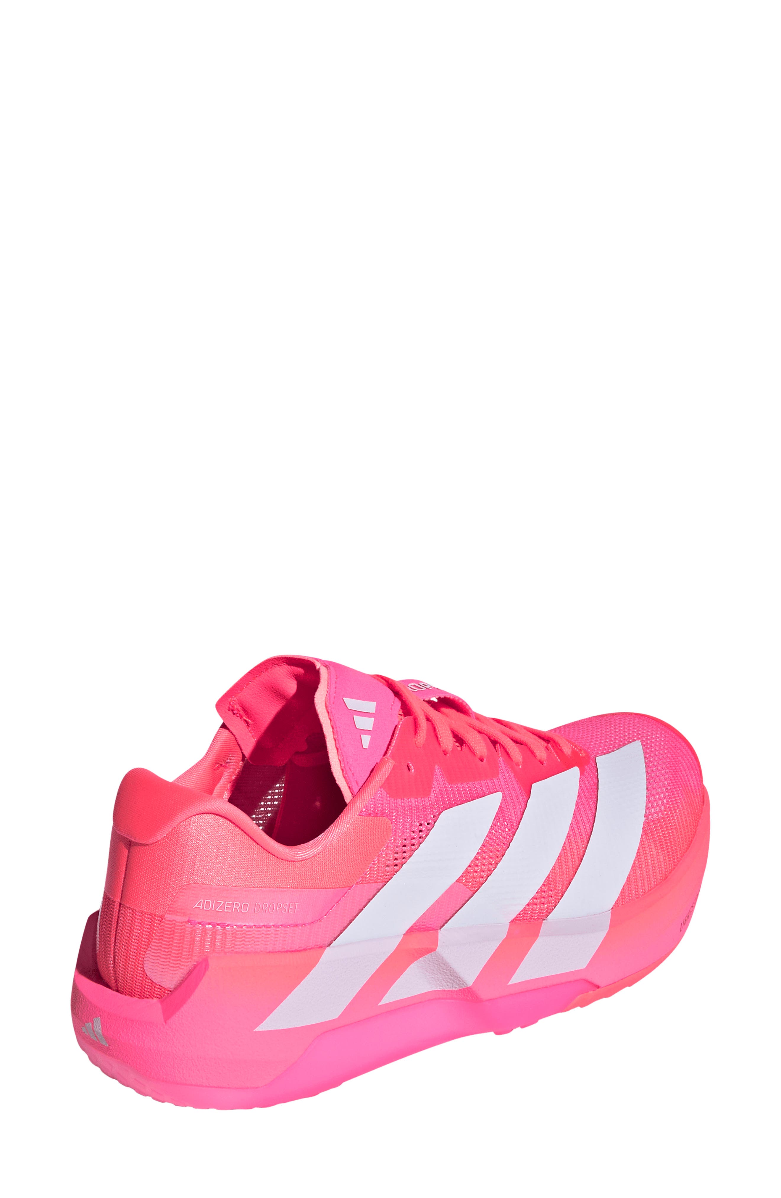 Adizero Dropset Pro Training Shoe, Alternate, color, SOLAR TURBO/ PURPLE/ PINK