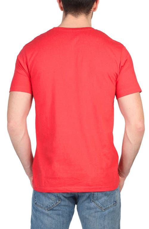 Tailorbyrd Mélange Crewneck T-shirt In Stoplight Red