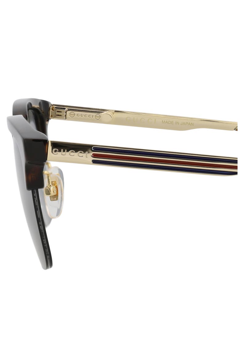 53mm Square Sunglasses, Alternate, color, HAVANA GOLD GREY