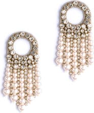 Deepa Gurnani Makena Faux Pearl Drop Earrings